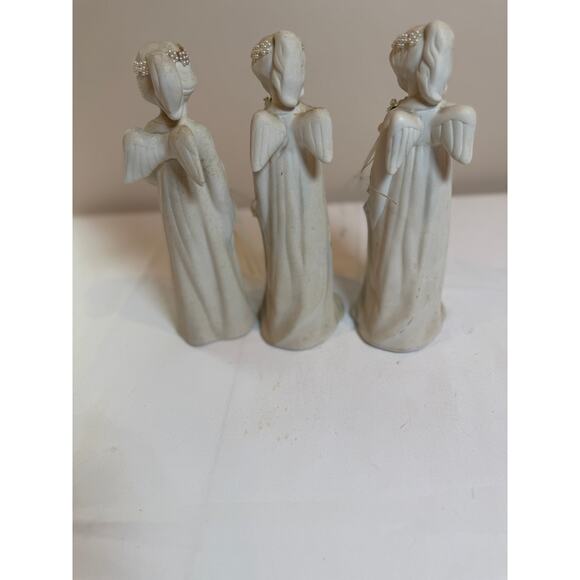 Set of 3 Vintage Ceramic Lighted Angel Figurines – 11.5” Christmas - Picture 1 of 5